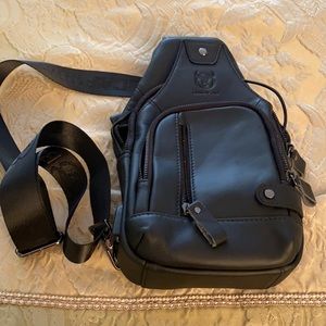 Genuine Leather Sling Backpack